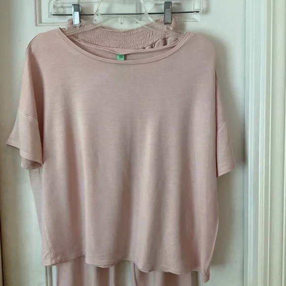 Honeydew Super Soft Jersey Pajama Set, Pale Pink, Short Sleeve, Size Small - Picture 2 of 15